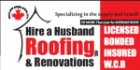 Hire A Husband Roofing Inc - Logo