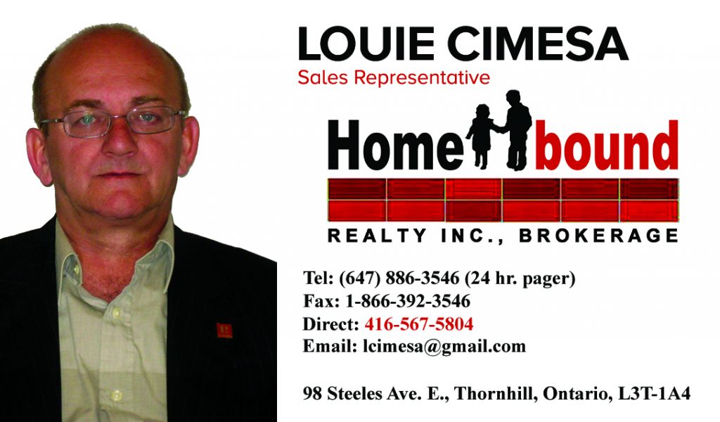 Home Bound Realty Inc.- Louie Cimesa - Logo