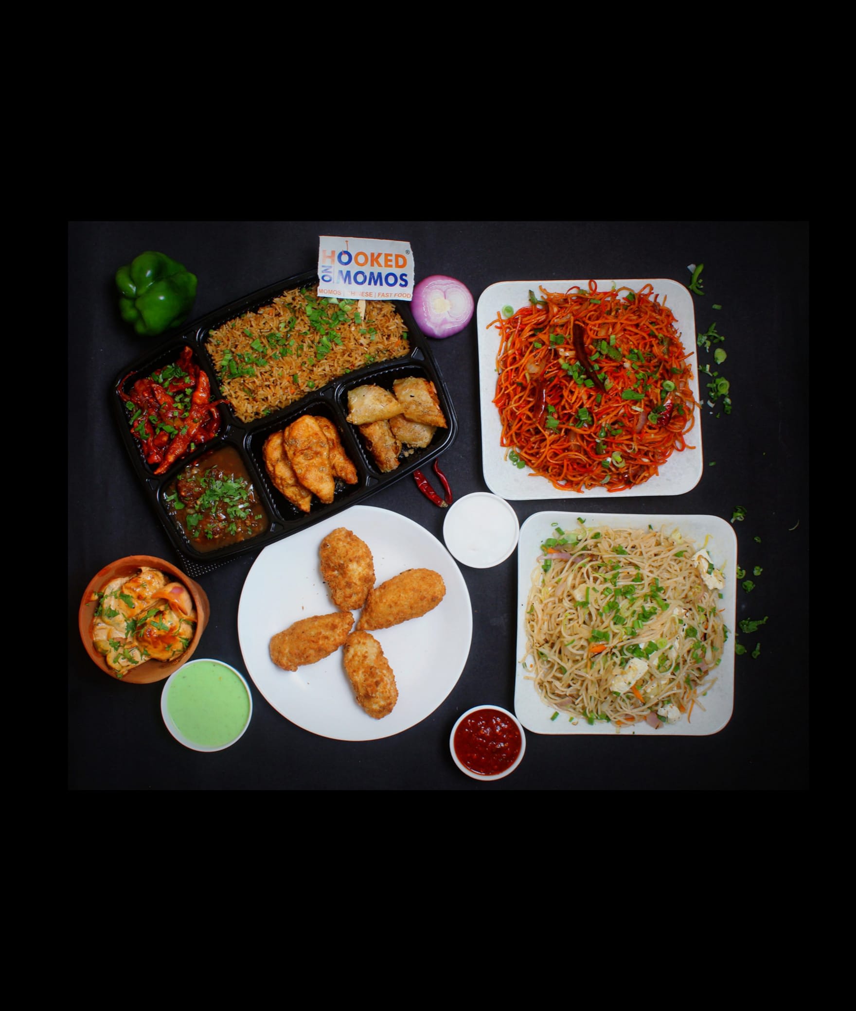 Hooked On Momos - Logo