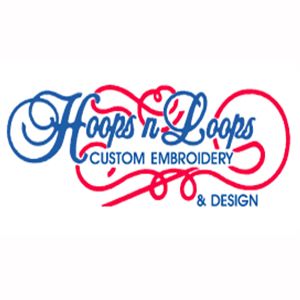 Hoops N Loops Custom Embroidery - Logo