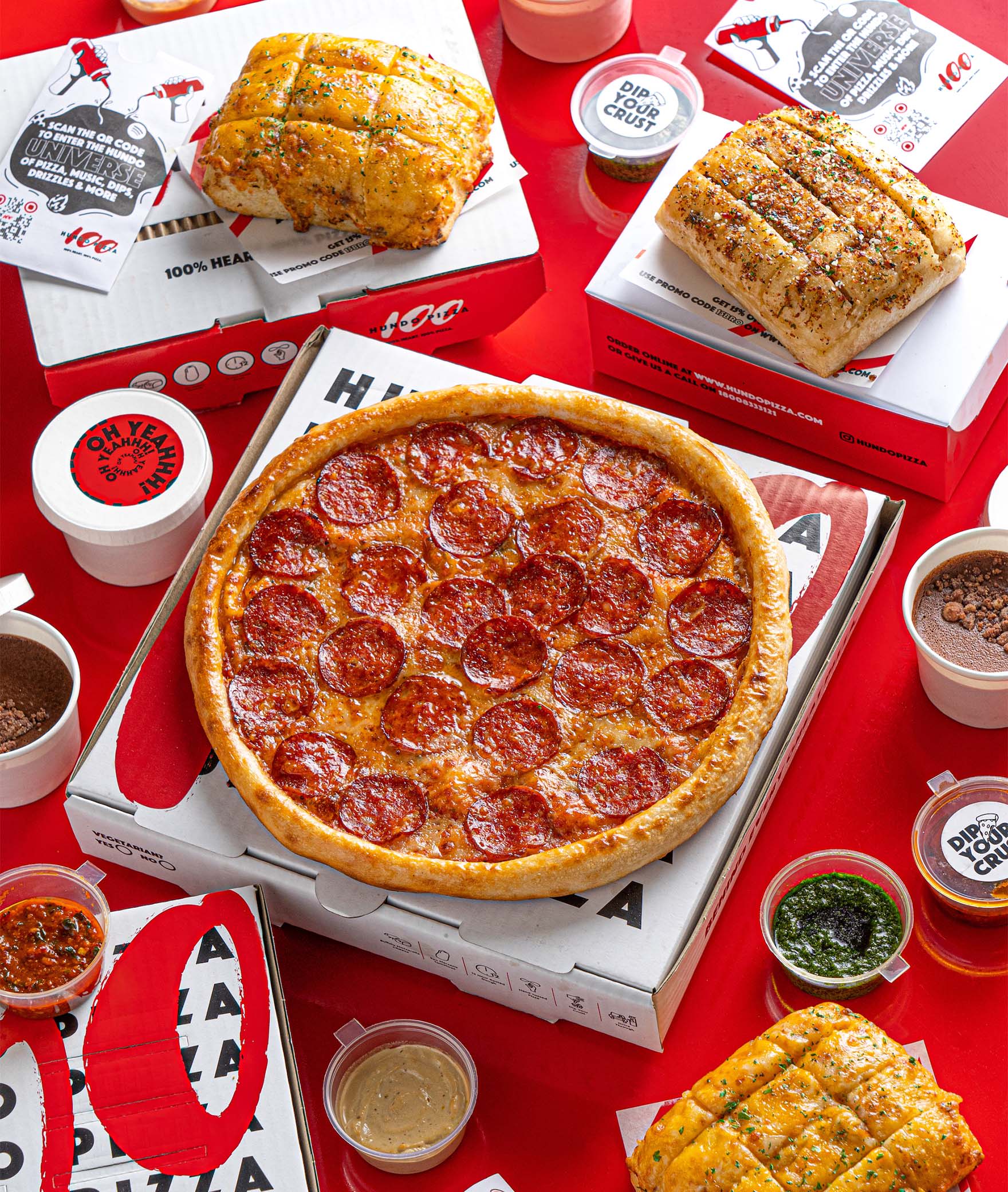 Hundo Pizza - Logo