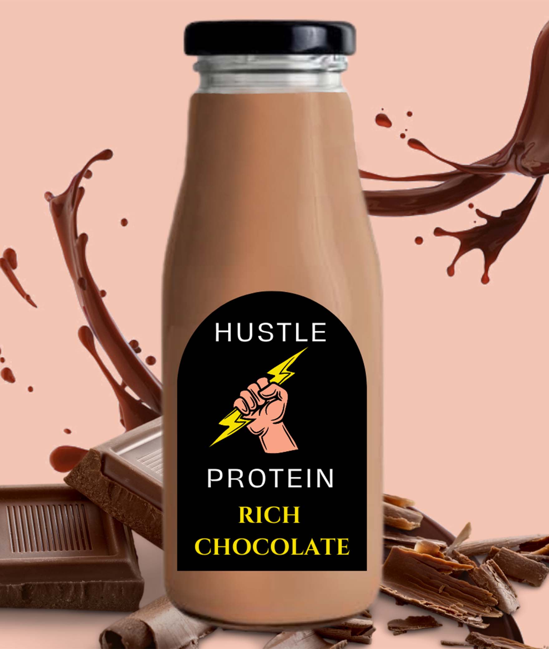 Hustle protein - Logo