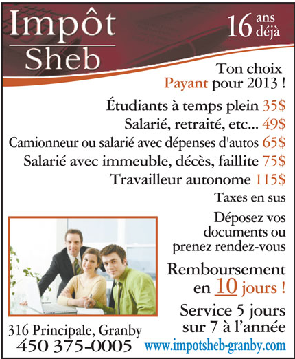 Impot Sherbrooke - Cover photo