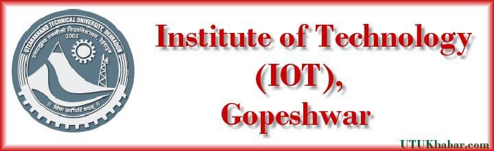 Institute of Technology (IOT), Chamoli - Logo