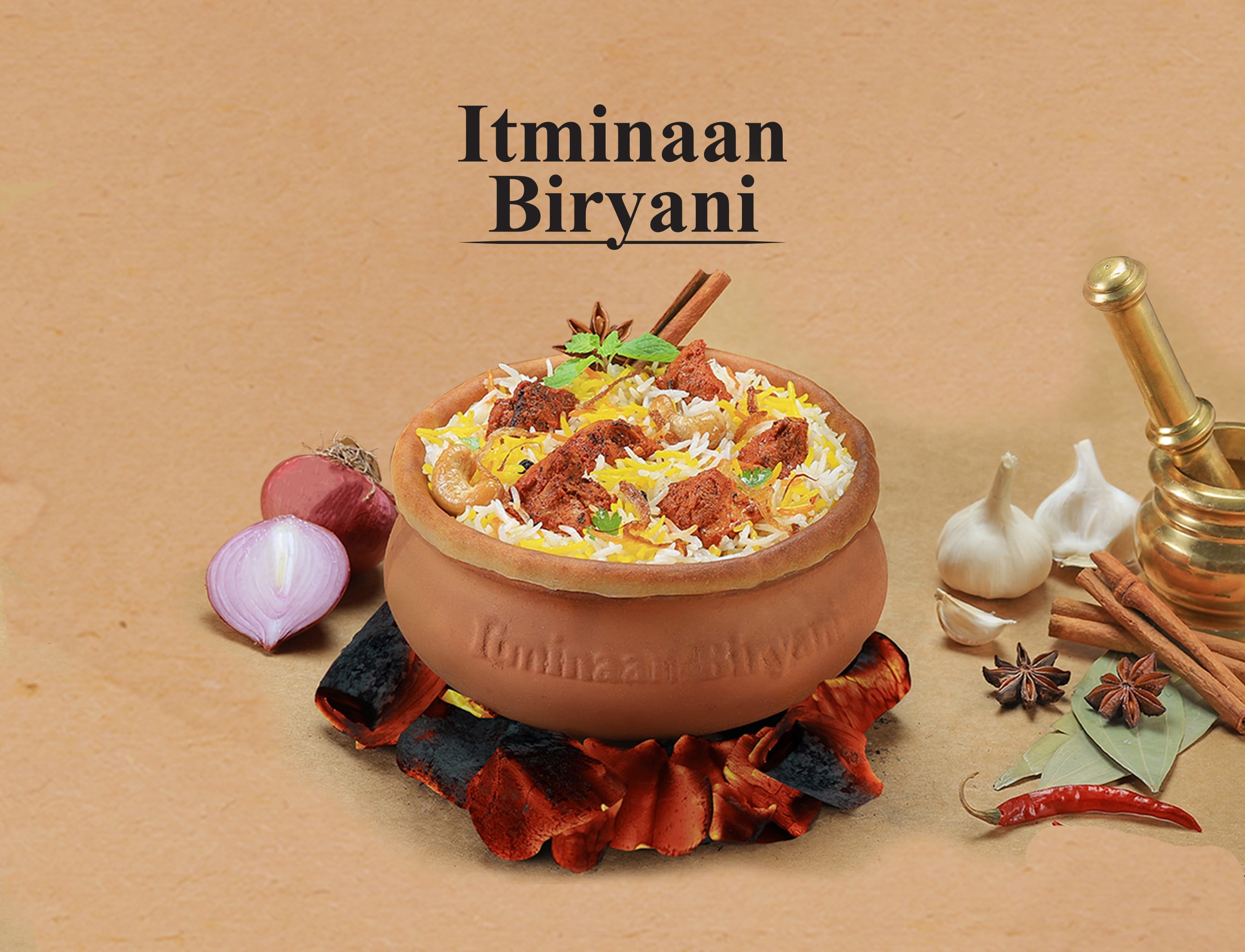 Itminaan Matka Biryani - Slow Cooked - Logo
