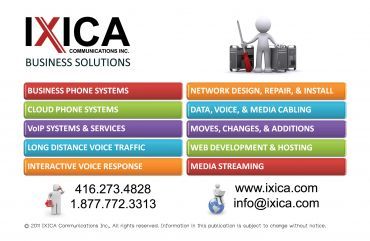 IXICA Communications Inc. - Cover photo