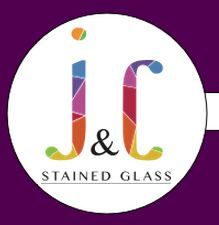 J &a; C Stained Glass - Logo
