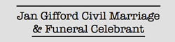 Jan Gifford Civil Marriage & Funeral Celebrant - Logo