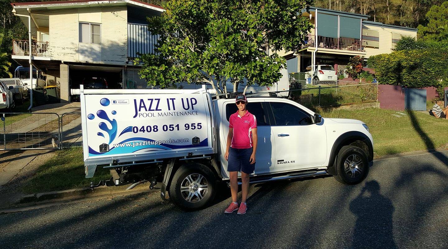 Jazz It Up Pool Maintenance - Logo