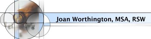 Joan Worthington MSA, RSW - Logo