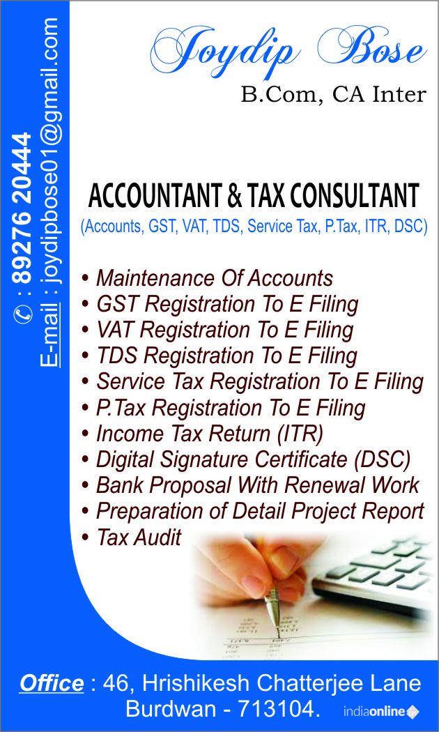Joydip Tax Consultant - Cover photo