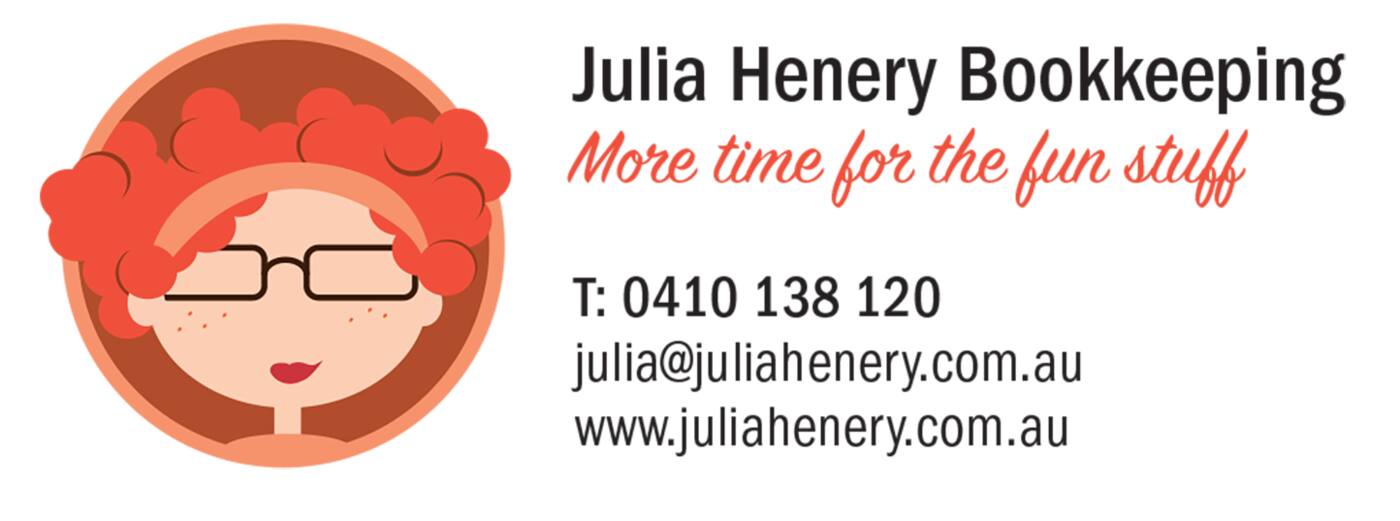 Julia Henery Bookkeeping - Cover photo