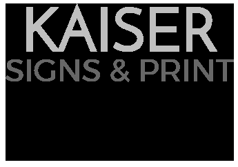 Kaiser Signs &a; Print - Logo