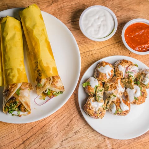 Kalkata's Lazeez Kathi Rolls - Logo