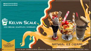 Kelvin Scale - Natural Ice Creams And Waffle - Logo