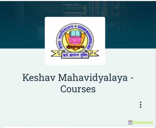 Keshav Mahavidyalaya - Courses - Logo