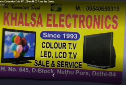 Khalsa Electronics Color TV, LED and LCD Repairing Center. - Logo