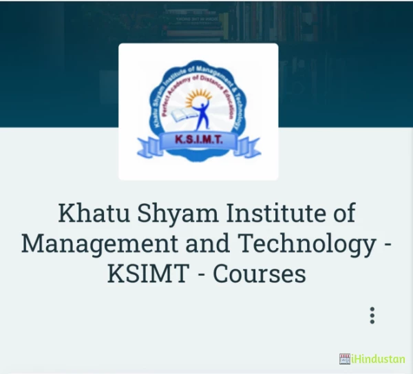 Khatu Shyam Institute of Management and Technology - KS - Logo