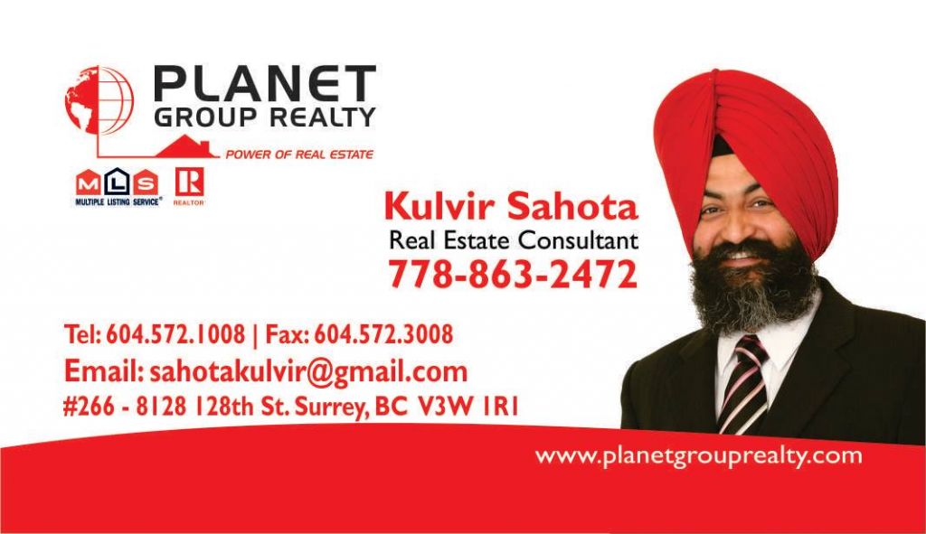 Kulvir Sahota - PREC - Planet Group Realty - Logo