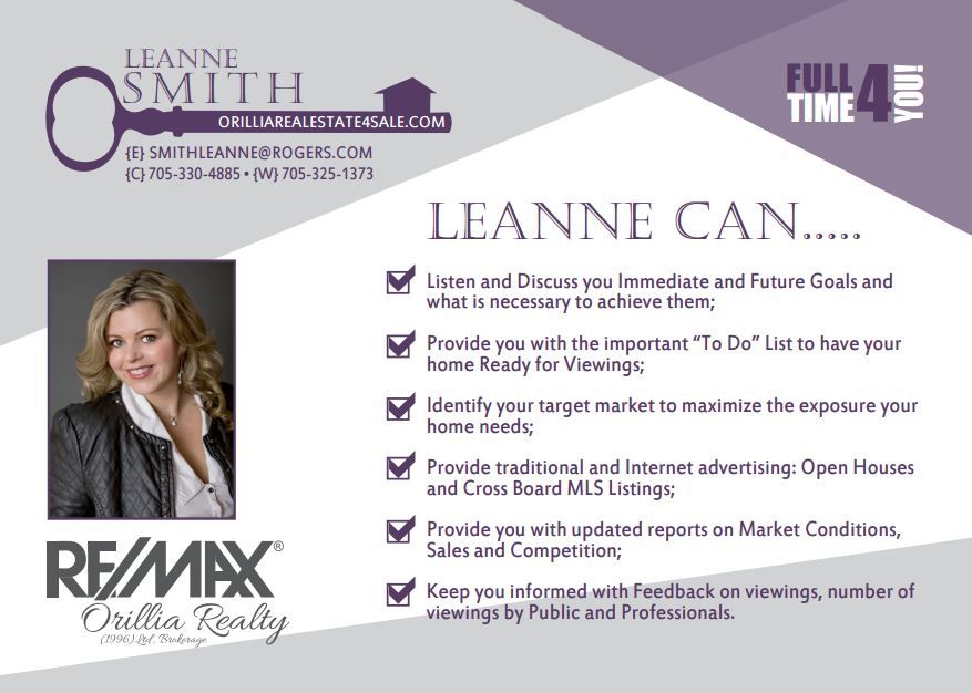 Leanne Smith Broker - Re/max Orillia Real Estate (1996) - Cover photo