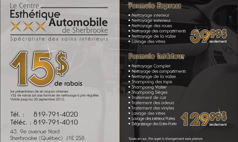Le Centre Esthétique Automobile de Sherbrooke - Logo