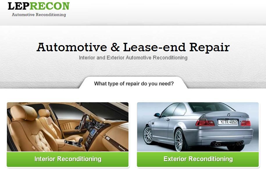 Leprecon Mobile Auto Reconditioning - Logo