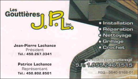 Les Gouttières J.P.L. Inc. - Logo