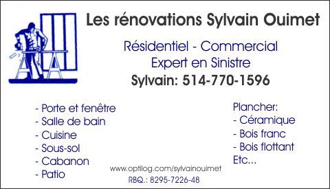 Les Rénovations Sylvain Ouimet - Logo
