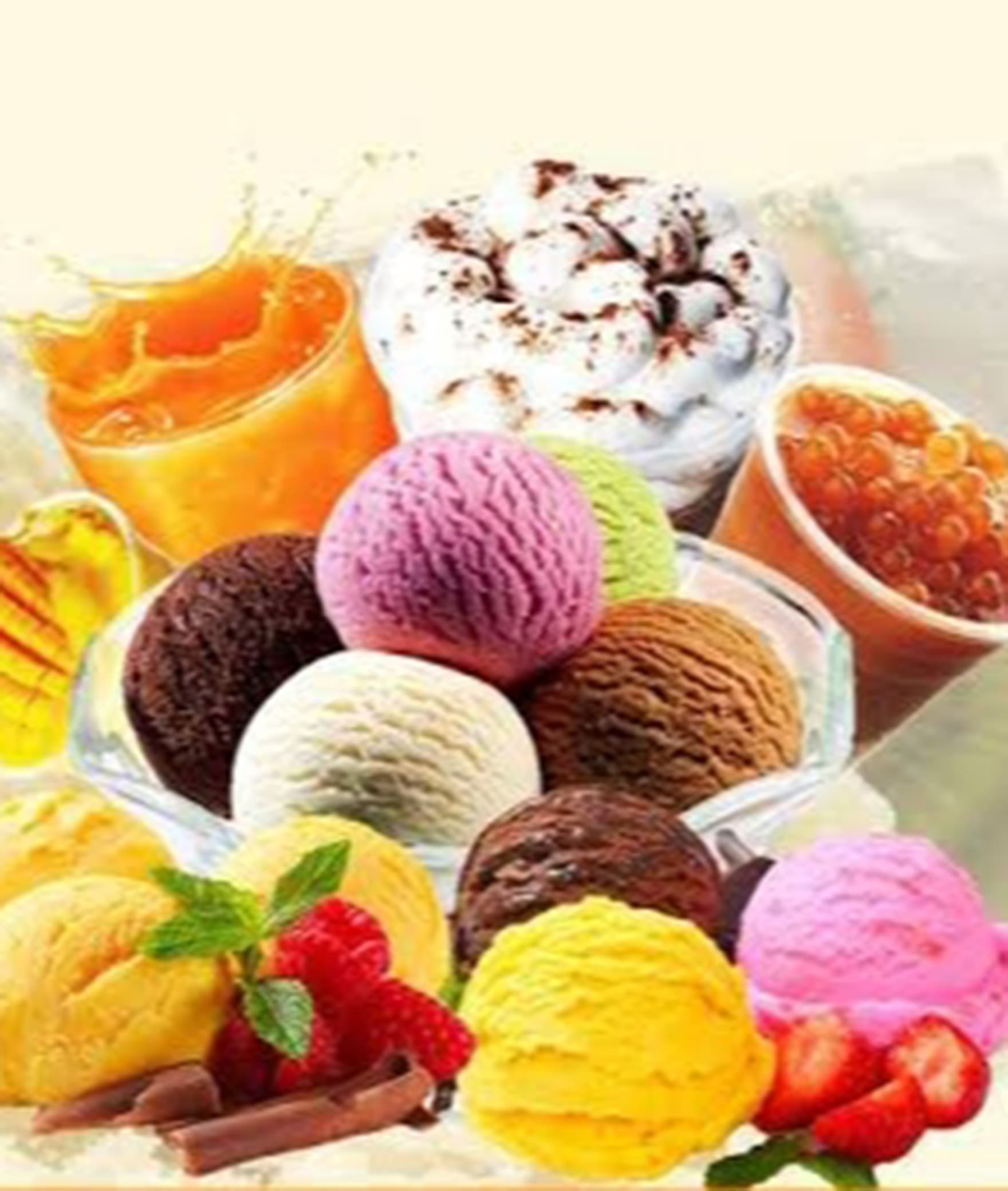 L.J Juice and Ice Cream Shop - Logo