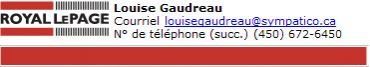 Louise Gaudreau Courtier Immobilier Royal Lepage Champl - Logo