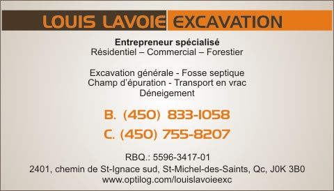 Louis Lavoie Excavation - Logo
