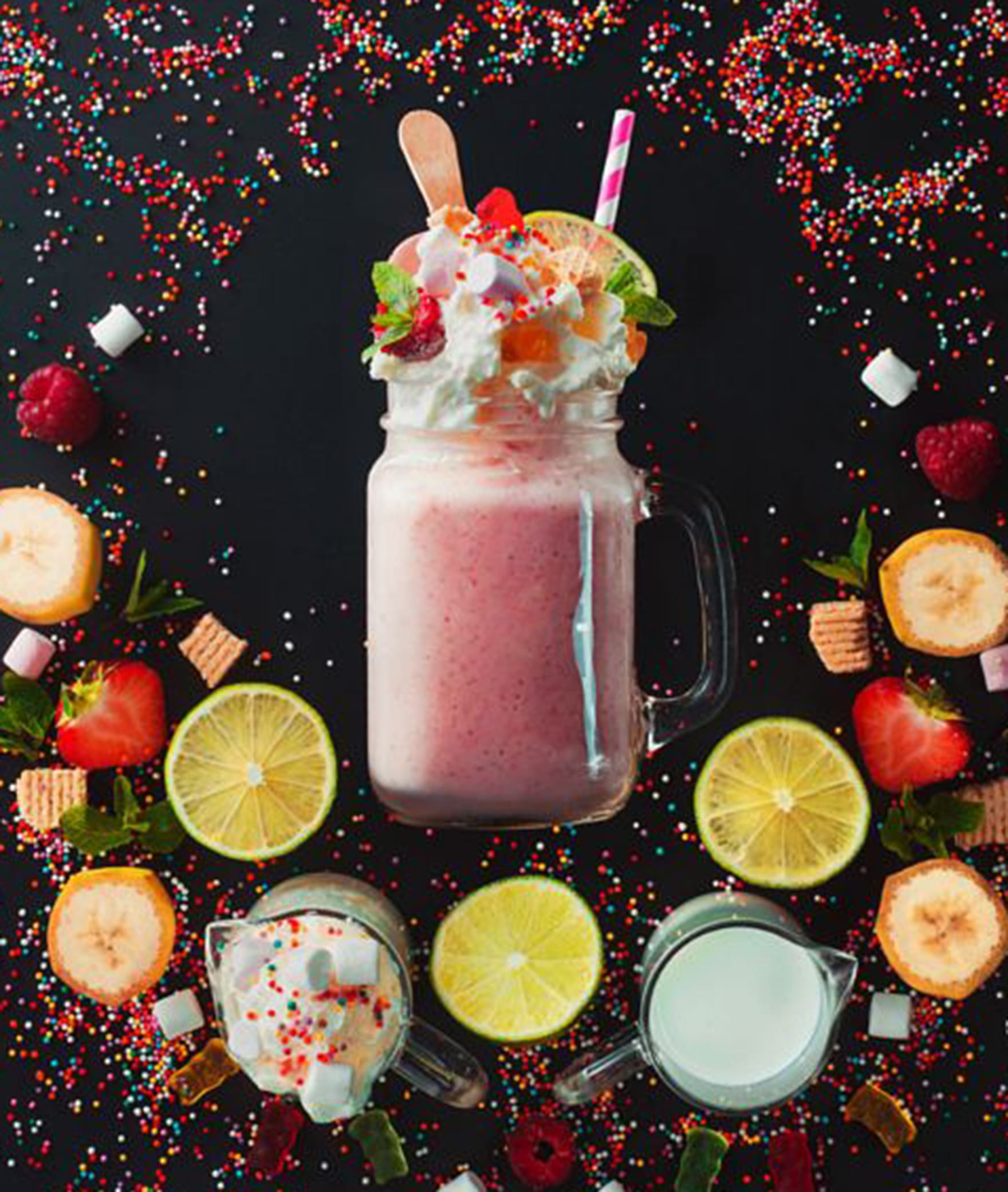 Lovely Fruit Shake - Logo