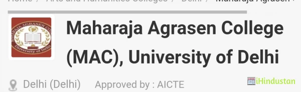 Maharaja Agrasen College(MAC) - Logo