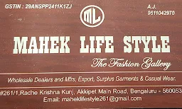 Mahek Life Style - Logo