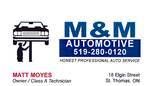 M &a; M Automotive - Logo