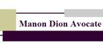 Manon Dion Avocate - Logo