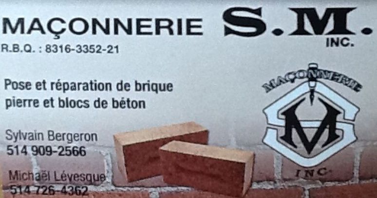 Maçonnerie S.M. Inc. - Logo
