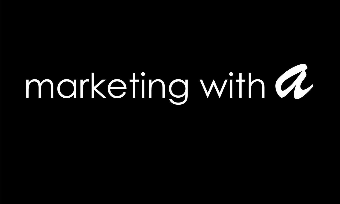 Marketing With A - Cover photo