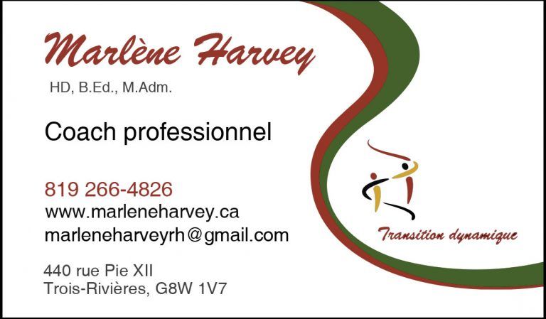 Marlene Harvey Transition Dynamique - Logo