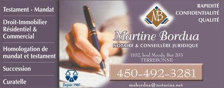 Martine Bordua Notaire - Logo