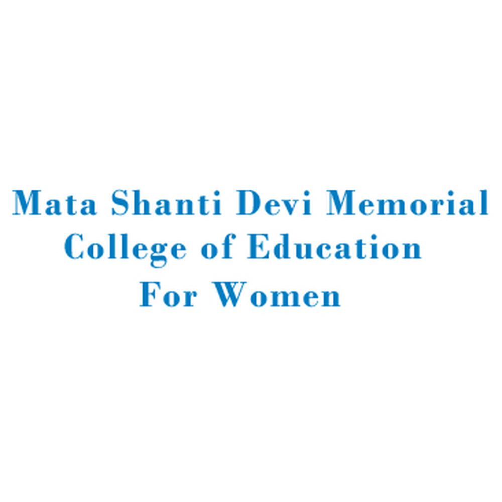 Mata Shanti Devi Memorial College of Education for Women (MSDMCEW) - Logo