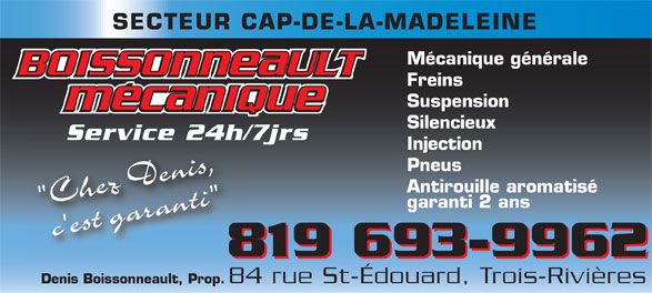 Mecanique Boisseneault Enr - Logo