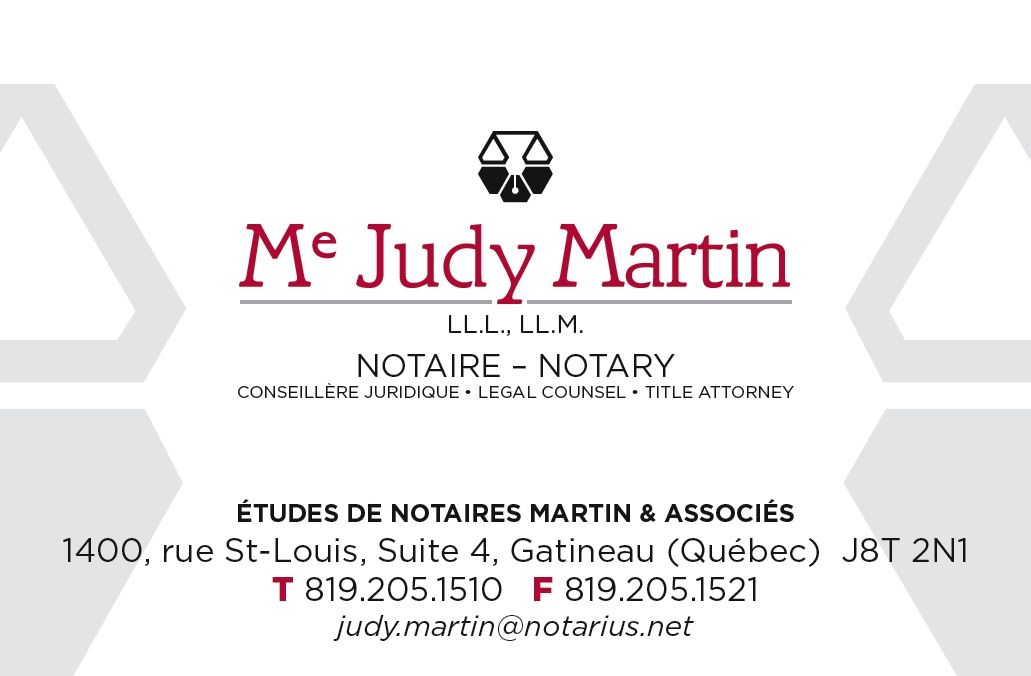 Me Judy Martin - Notaire - Logo