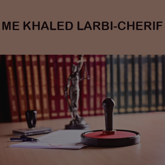 Me Khaled Larbi-Cherif Notaire - Logo