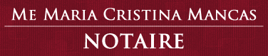 Me Maria Christina Mancas Notaire - Logo