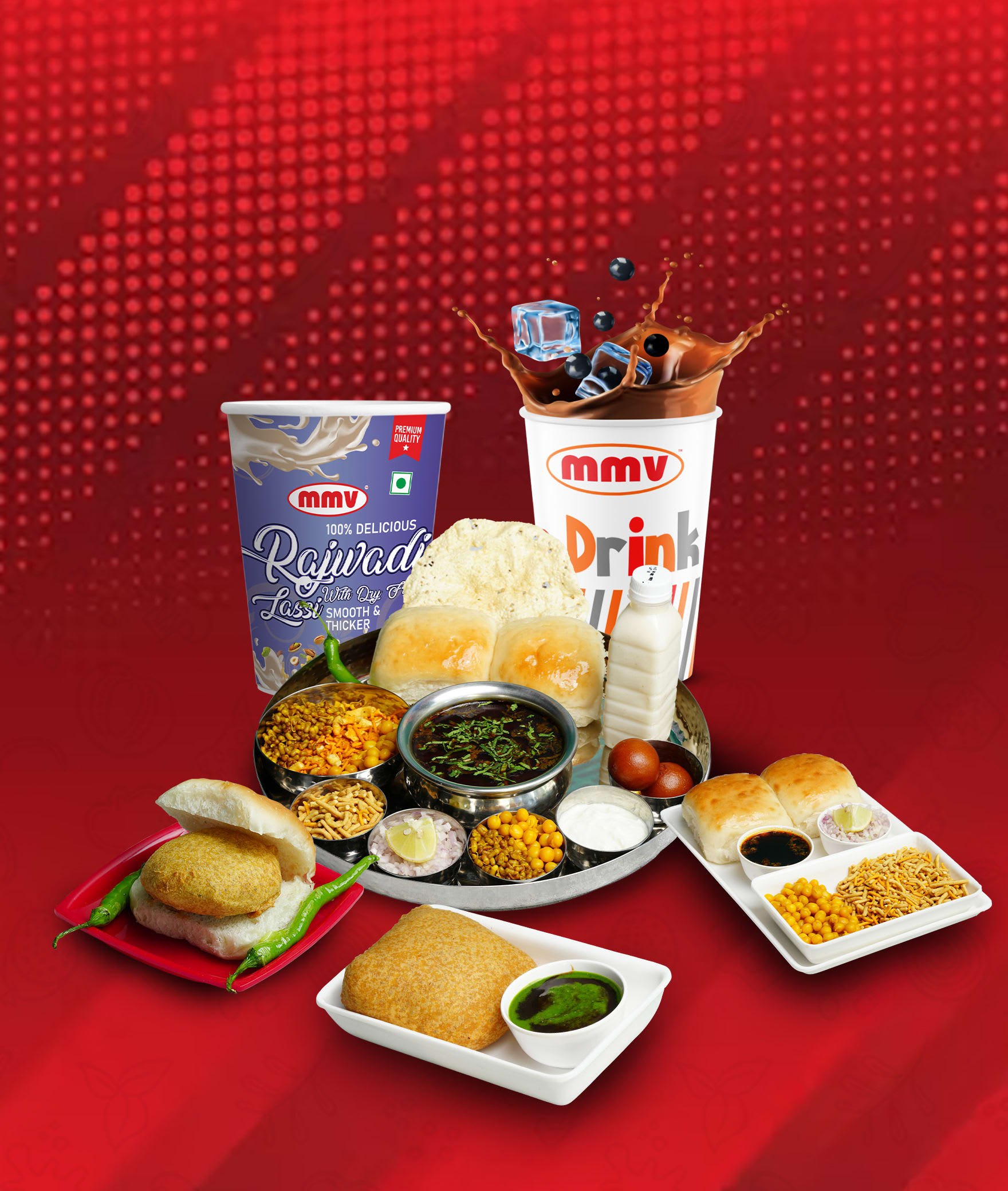 MMV - Mumbaiya Misal & Vadapav - Logo