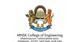 MNSK College of Engineering Pudukkottai (MNSKCE) - Logo
