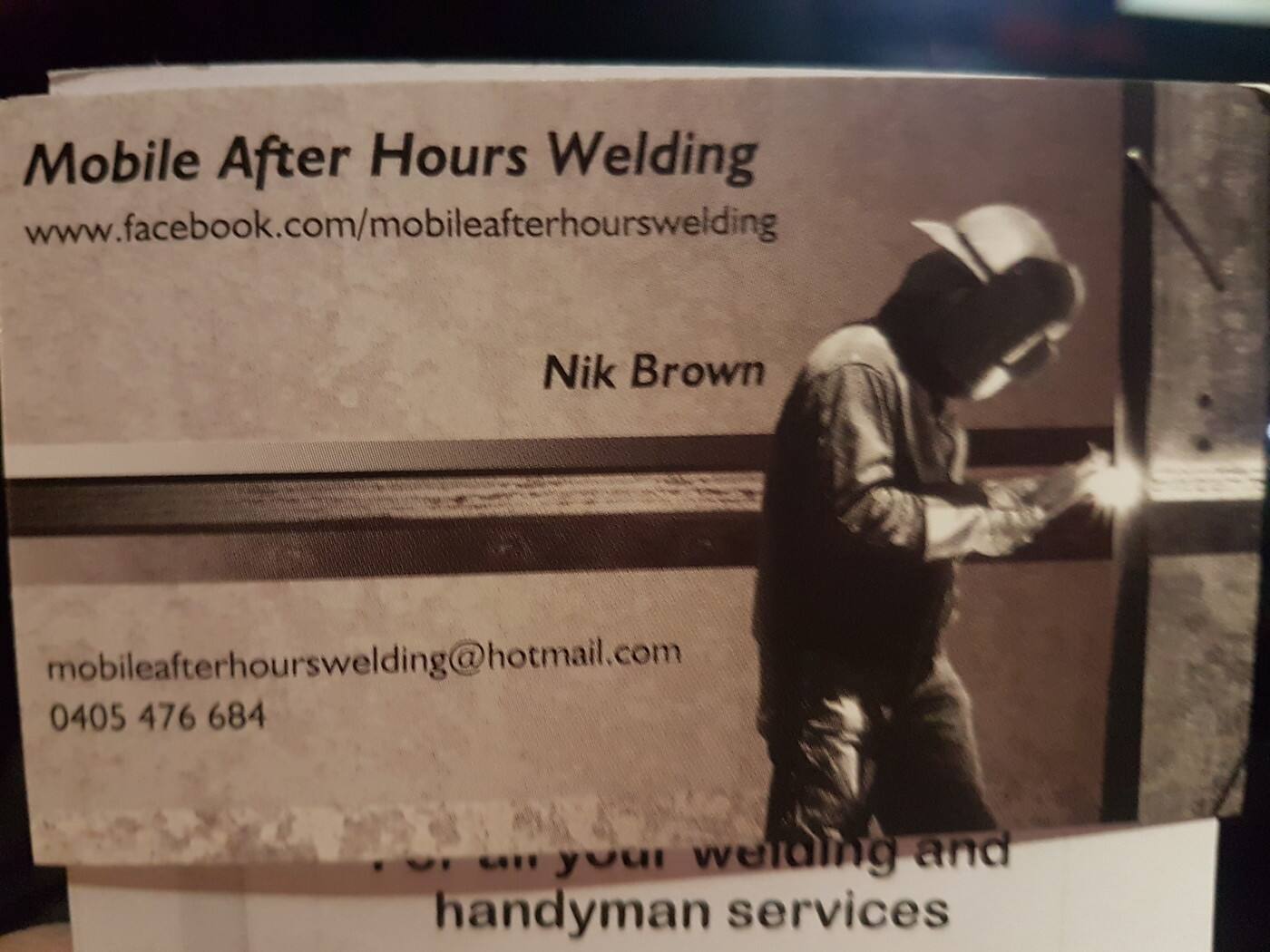 Mobile After Hours Welding - Cover photo