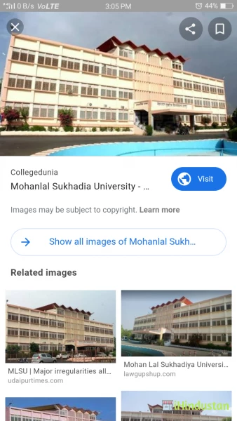 Mohanlal Sukhadia University Udaipur - Logo