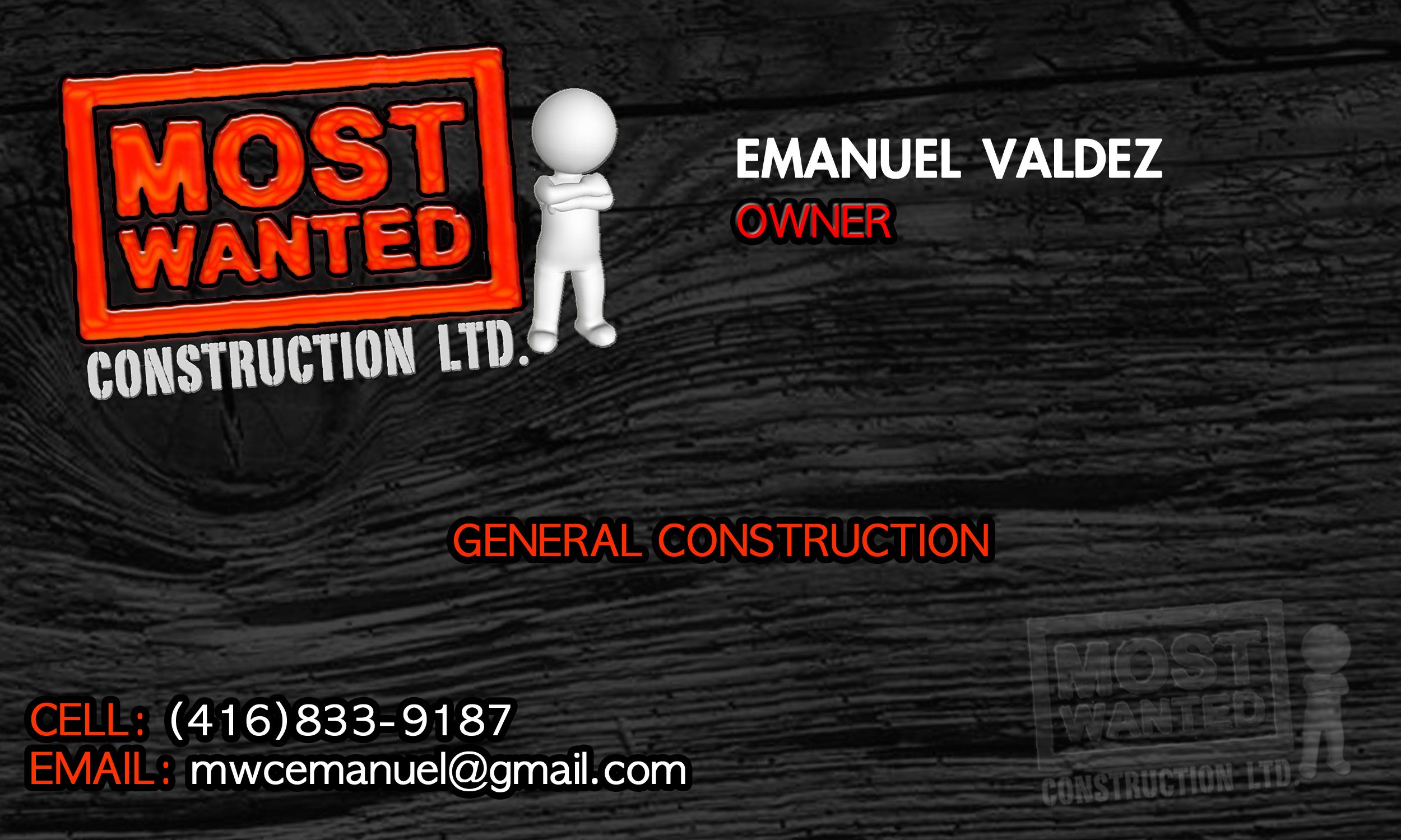 Most Wanted Construction - Logo
